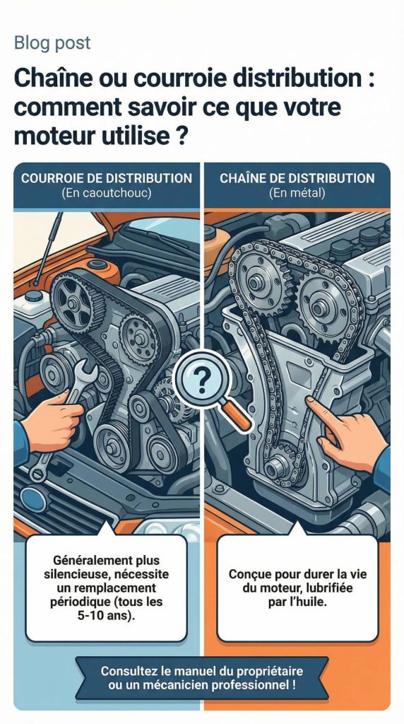 Chaine ou courroie distribution : comment savoir ce que votre moteur utilise