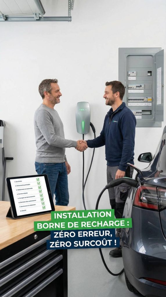 Installer une borne de recharge électrique à la maison sans erreur ni surcoût