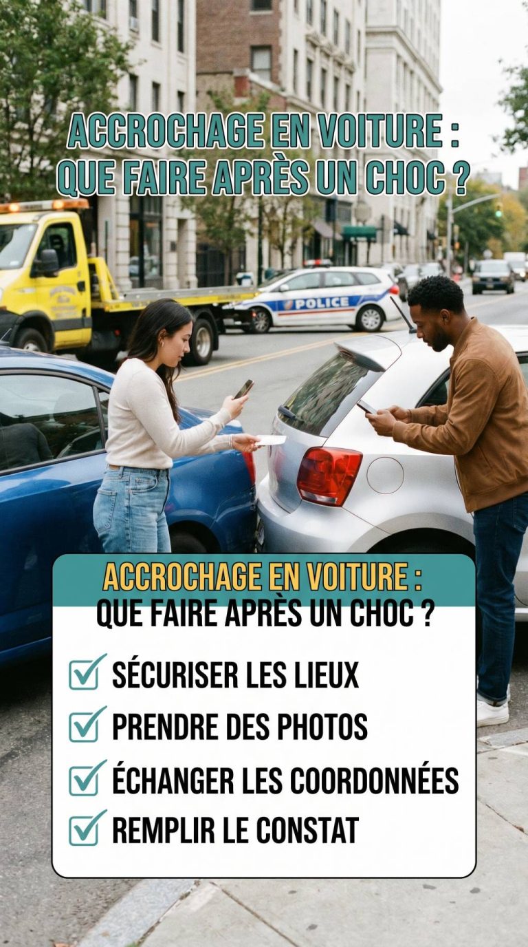 Accrochage en voiture : que faire après un choc ?