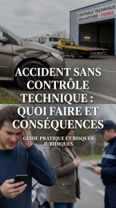 Accident sans contrôle technique : que faire et quelles conséquences ?