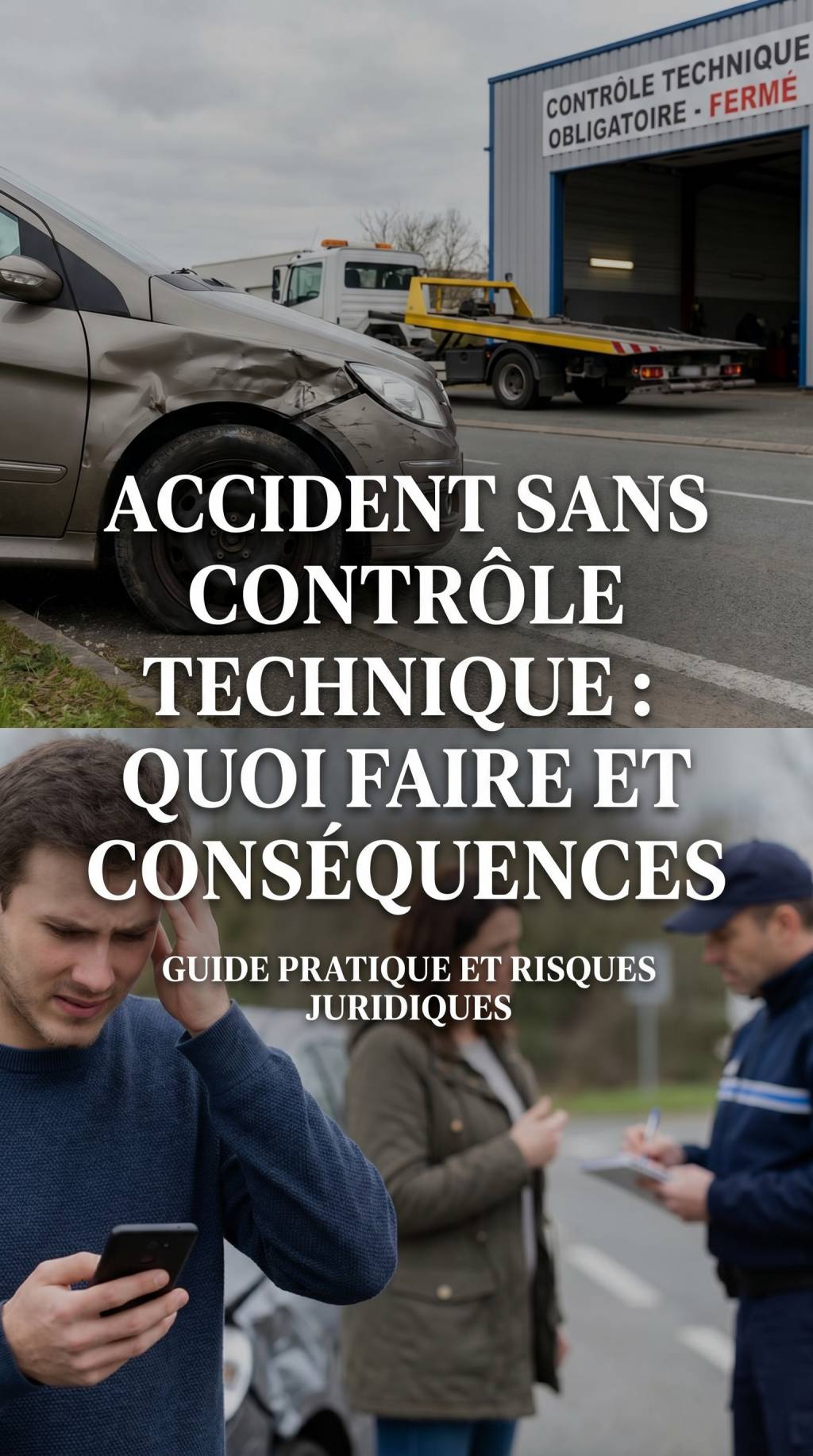Accident sans contrôle technique : que faire et quelles conséquences ?